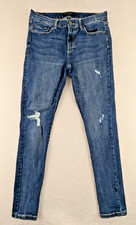 Banana Republic sz 28/6 Skinny Fit Jeans distressed stretchy mid rise 0066