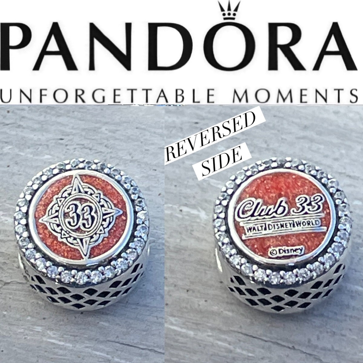 PANDORA Disney Club 33 Parks Exclusive Walt Disney World