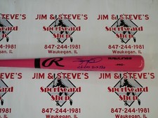 SAMMY SOSA SIGNED RAWLINGS PINK BAT INSCRIBED 