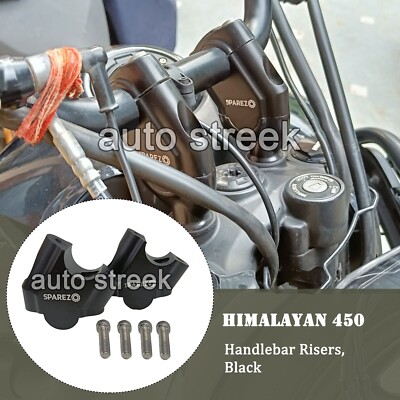 Fit For Royal Enfield New Himalayan 450 Lenkererhöhung 45 mm, Schwarz
