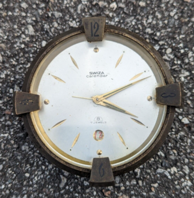 Vintage SWIZA Calendar Alarm Clock As Is Parts / Repair | eBay