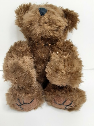 Nuevo con etiquetas Boyds Artesanal 8" Peluche Difuso Oso de Chocolate EVEREST Cuello Tachonado De Colección - Imagen 4 de 7