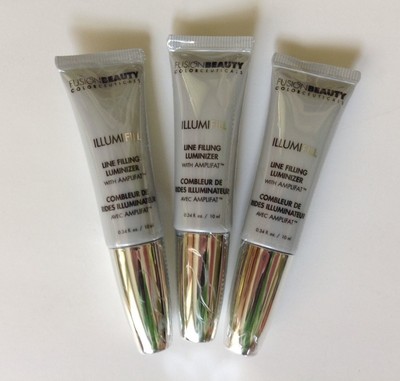 3 FusionBeauty Illumifill Line Filling Luminizer w/Amplifat 0.34 oz. Mini Sealed