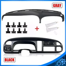 Dashboard Dash Bezel & Dash Cover For 98-02 Dodge Ram 1500 2500 3500 Pickup