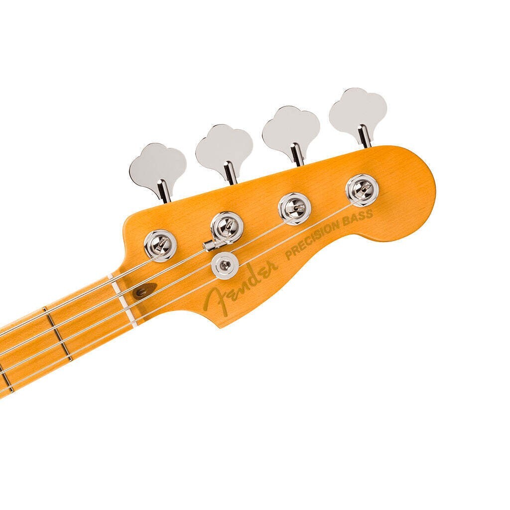 Fender American Ultra II Jazz Bass V Guitar, Maple FB, Avalanche