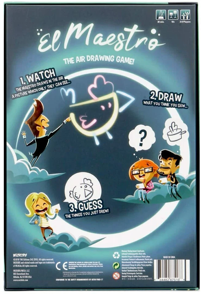 El Maestro Air Drawing Game WizKids Games WZK 87518 Family Art Party Charades - Image 2 of 4
