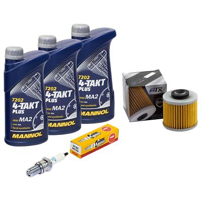 Inspektion Öl für Yamaha XT 550 5Y3 XT550 Bj 1982-1983 Set 3L Ölfilter Zündkerze