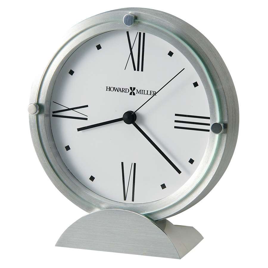 Howard Miller Simon II Table Clock, Brushed aluminum - 645671