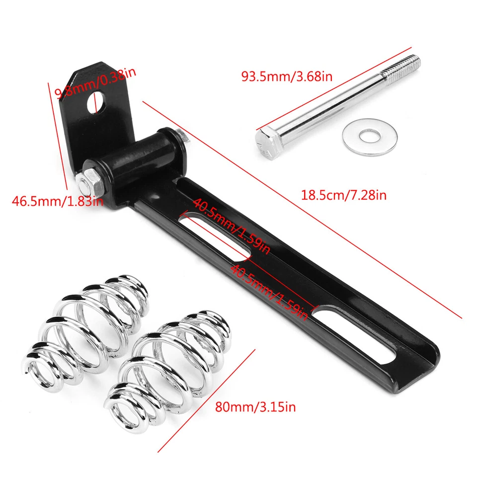 Juego de kit de placa base de soporte de resorte de asiento individual para motocicleta para Honda Shadow VLX VT Foto 3 de 4