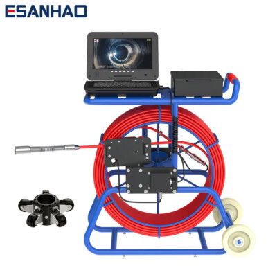 100m Sewer Camera 512 hz Pipe Inspection Camera with Self level & 10'' Display
