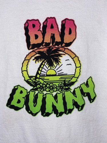 Authentic Bad Bunny Un Verano Sin Ti Safari White Tee OFFICIAL MERCH Sz L - Picture 2 of 5