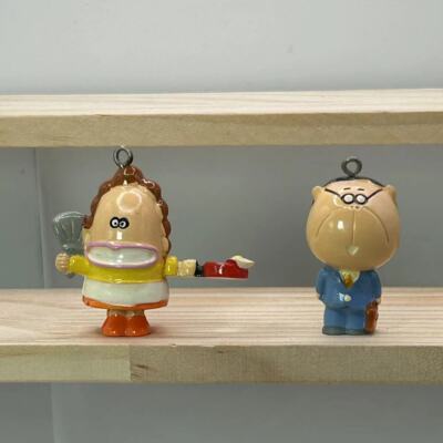 Atashin'chi Father Atashin'chi Mother Okaa-San Mini Figure Charm