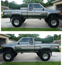 84/88 Vintage Style fits Toyota pickup retro Vinyl Decals graphics stickers Set