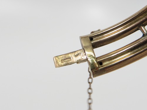 9ct Gold Bangle Bracelet 375 Fine Jewelery Hallmarked Hinged Hollow 10.1g - Picture 13 of 13