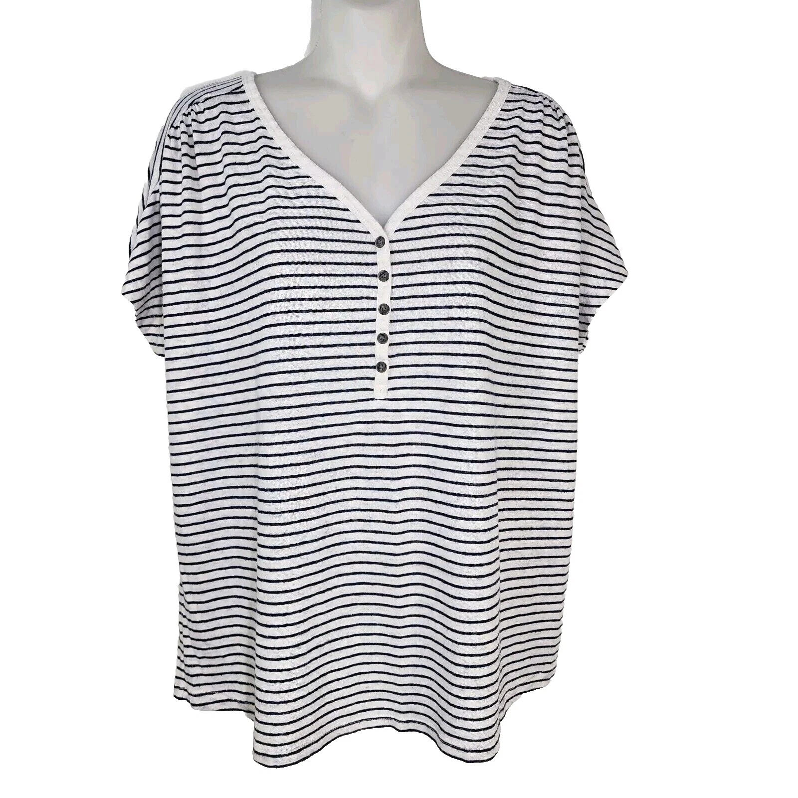 Old Navy Linen Striped Tops for Women