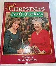 Aleene's Christmas Craft Quickies Book by Aleene Jackson and Heidi Borchus 1996