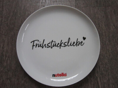 Nutella, Sammelteller / Frühstücksteller, Frühstücksliebe, Seltmann Weiden, Neu