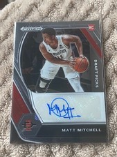 2021-22 Panini Prizm Draft Picks Matt Mitchell Autograph RC
