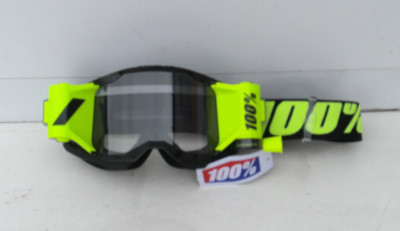 100% Strata 2 Brille mit Roll Off System mit 2 Rollen Schutz Film Schwarz..