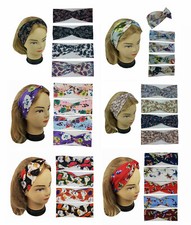 Yoga Headbands For Women Girls Hairbands Headwrap Twisted Colors Assorted