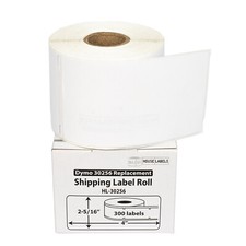 DYMO LW 30256-S ; (12) Rolls of 300 POLYPROPYLENE SYNTHETIC WATERPROOF Labels