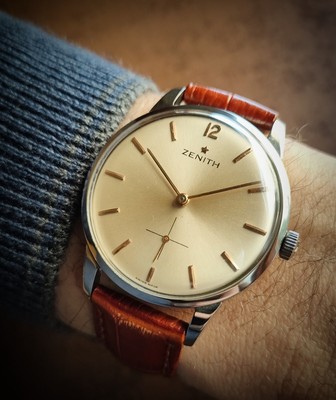 Orologio Zenith Stellina Oversize 37mm Steel Case Jumbo Cal Zenith 40T  Vintage | eBay