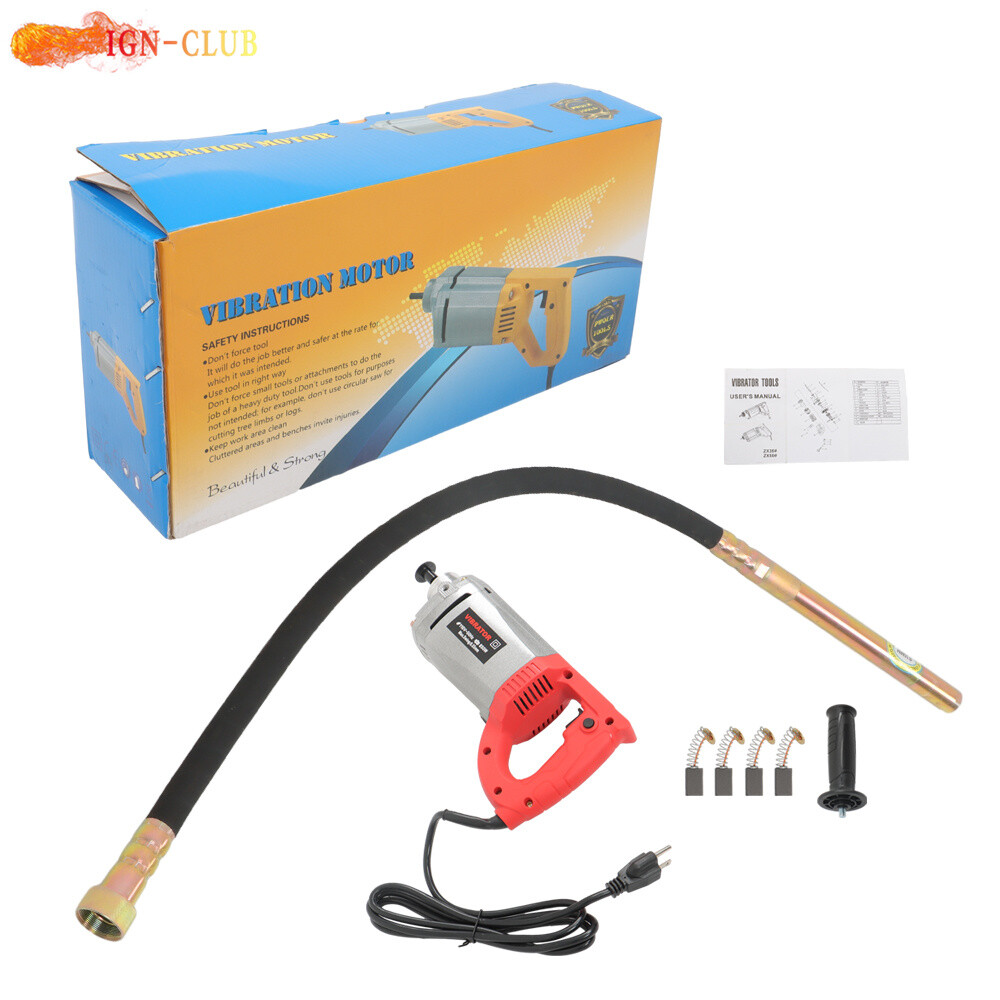 Electric Cement Concrete Vibrator 4.5 Feet Long Shaft Concrete For Construction