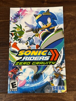 Sonic Riders Zero Gravity PS2 Playstation 2 Instruction Manual Only