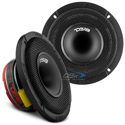 2x DS18 6.5'' 2-way Speakers with Driver - PRO-HY6.4M Slim 150 Watts Rms 4-ohm