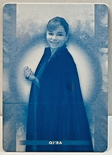 2022 TOPPS STAR WARS MASTERWORK #92 QI'RA 1/1 PRINTING PLATE CYAN EMILIA CLARKE
