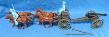 Classic Toy Soldiers ALAMO/NAPOLEONIC 4 horse Limber  12 Lb. Light Blue crew