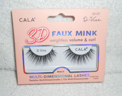 Cala 35127 D-VINE Multi-Dimensional 3D Faux Mink Eye Lashes - BRAND NEW IN BOX