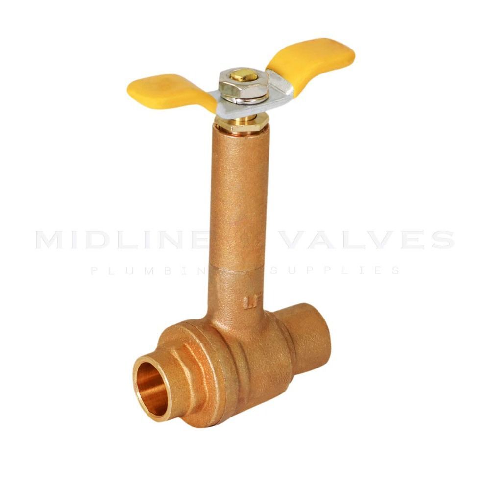 2pcs Brass Water Valve Female x Female Gas Valve Ball Valve Water, Oil