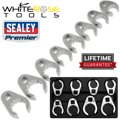 Sealey Krähenfußschlüssel-Set metrisch Premier Handwerkzeuge 1/2'' Vierkantantrieb 8-teilig