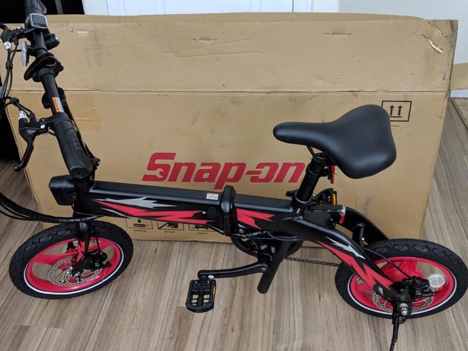 snap on electric bike