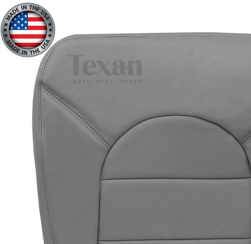 2000 Ford F250, F350, F450, F550 Lariat Driver Seat Bottom Vinyl Seat Cover Gray - Picture 5 of 6