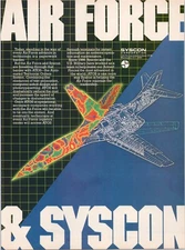 Syscon Corp USAF ATOS Order System B-1 Bomber Vintage Print Ad 1986