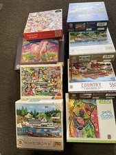 Lot of 8, Jigsaw Puzzle Puzzle Master New