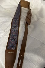 Souldier Guitar Strap soldier - Arabesque Indigo - Handmade - Fabric