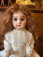 Vintage Fine Lace Doll Bib Collar Off White Factory Made PLEASE SEE VIDEO HERE