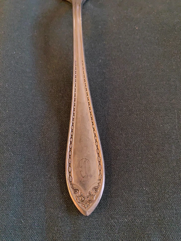 Community Silver Plate Dinner Fork - 1910 Sheraton Pattern - Monogrammed - Image 3 of 4