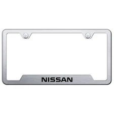 Nissan Laser Etched Logo Cut-Out License Plate Frame
