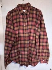 Vintage Viyella Men's Flannel Made in USA Large Norm Thompson Woven in Scotland