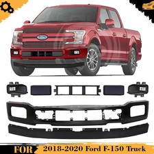 Front Bumper Paintable Fog Light Assembly Kit For 2018-2020 Ford F-150 Truck