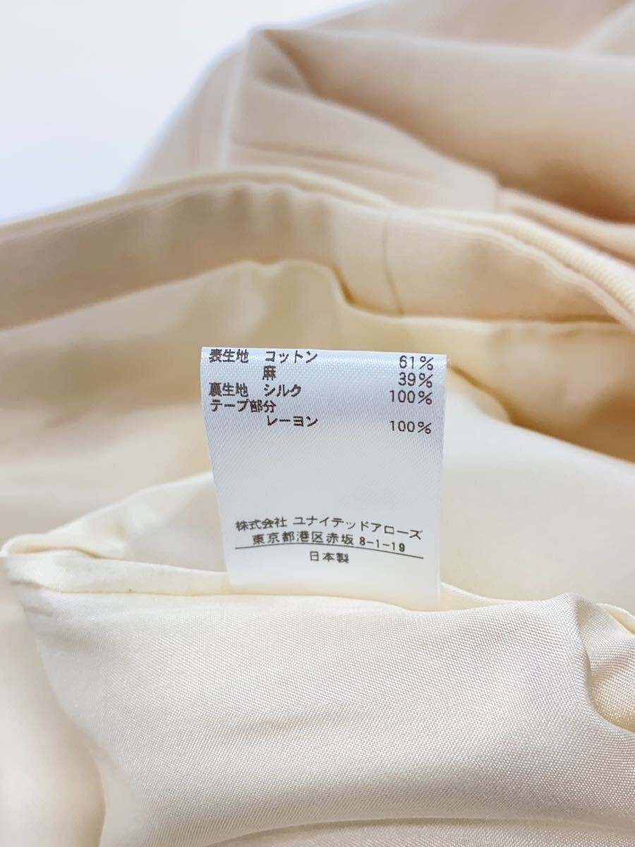 ALTRA CASSETTO altro cappotto senza colletto tasca frontale 36 cotone panna