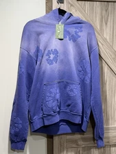 Denim Tears Mono Wreath Hoodie -XL - New With Tags - Navy/purple