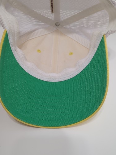 Columbia Hat Cap Men's FlexFit Yellow/White With Green PFG Logo And Fish - Picture 7 of 8