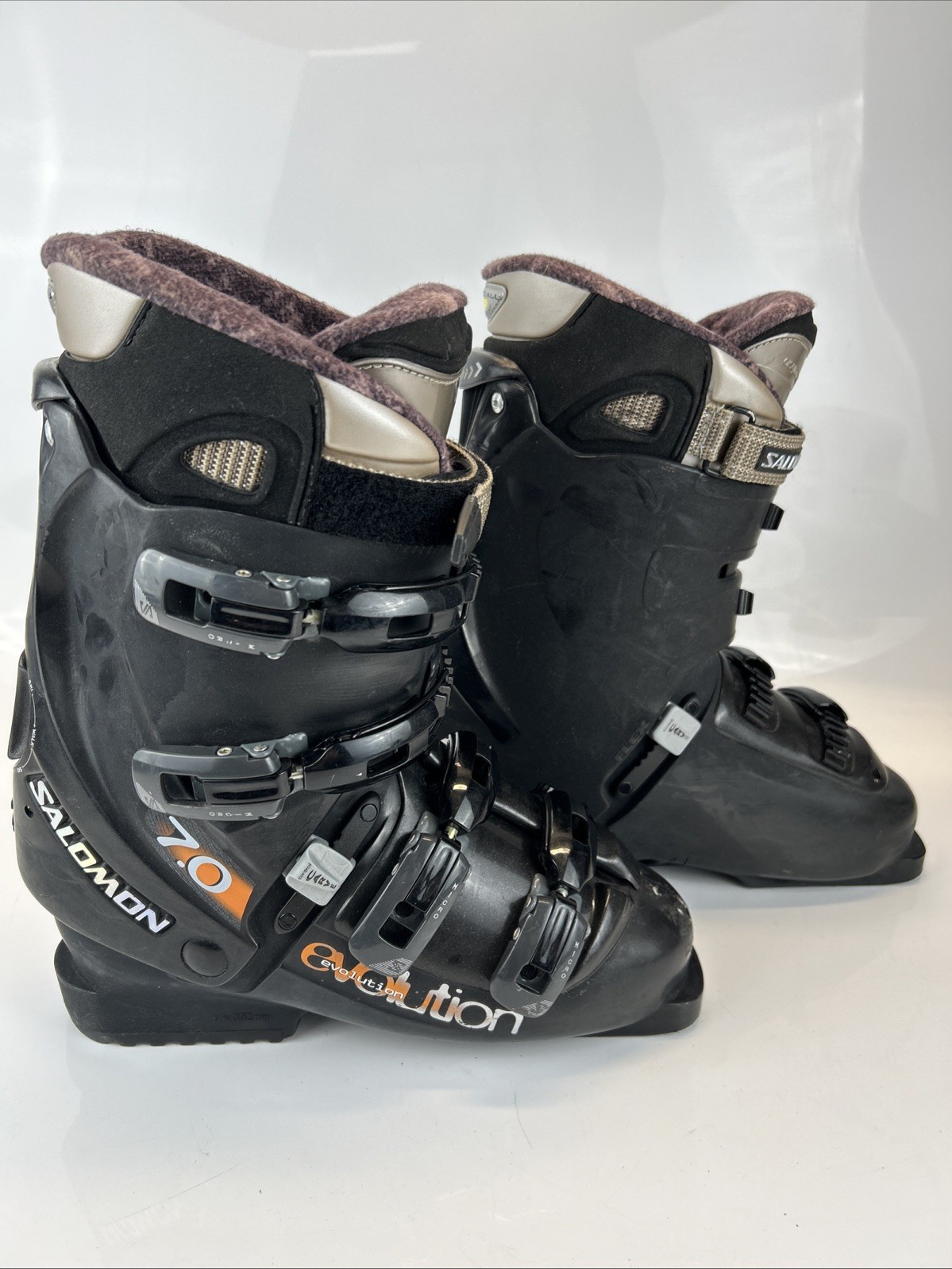Scarponi da sci Salomon Evolution 7.0 uomo taglia 26 Mondo Flex 70 60 Carve Control BLK