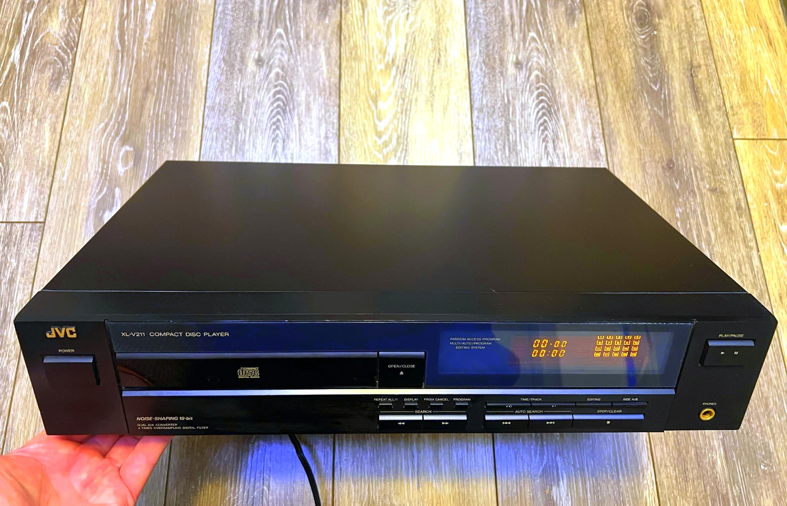 ✅ JVC XL-V211BK Single Disc CD Compact Disc Player Vintage