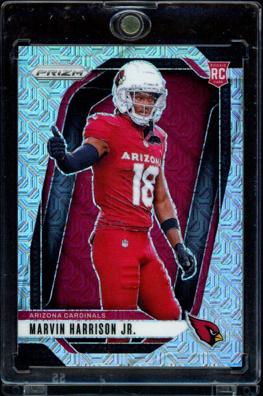 MARVIN HARRISON JR 2024 PANINI PRIZM ROOKIE VARIATION MOJO /25 #30 CARDINALS RC